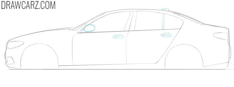 How to Draw a BMW 5 Series