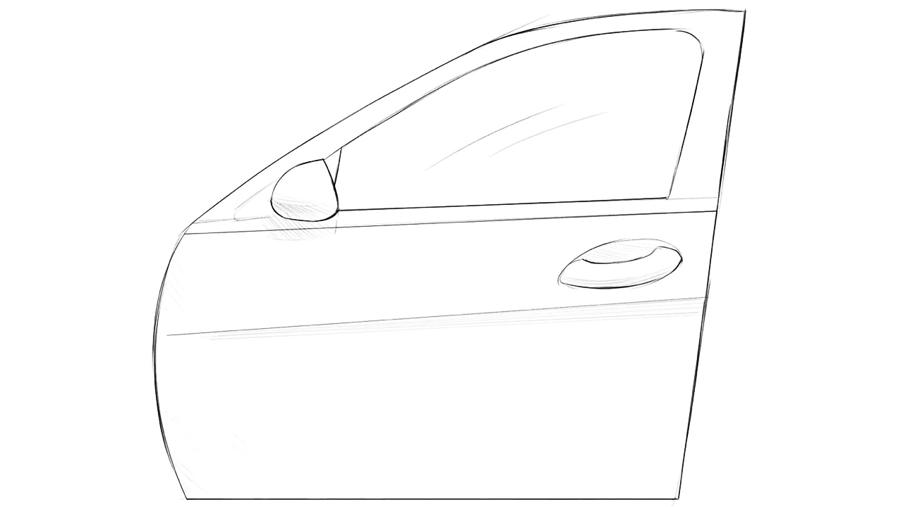 how to draw a car door featured image