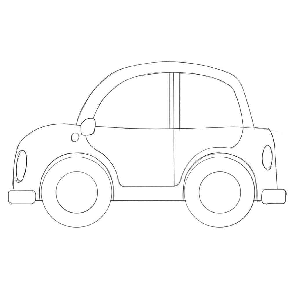 How to Draw a Car - Step by Step Drawing Tutorial - Easy Peasy and Fun
