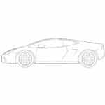 How to Draw a Cartoon Lamborghini