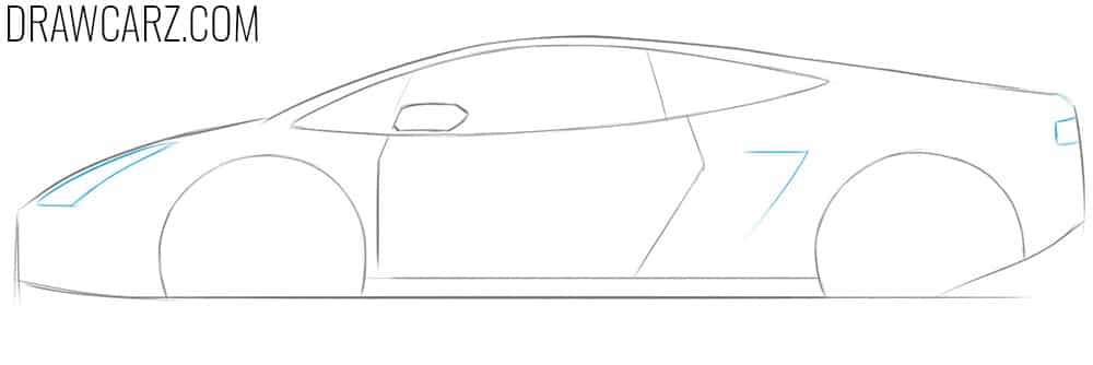 Illustrate the simplified lamps and air intake