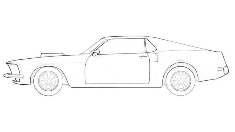 how to draw a classic car featured image