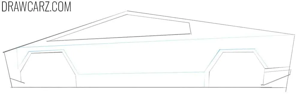 Indicate the sharp side creases