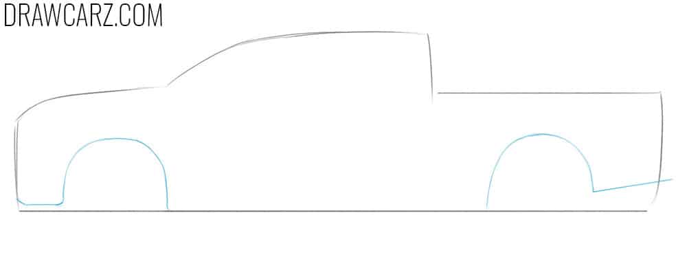 Draw your diesel truck semi-circular arches