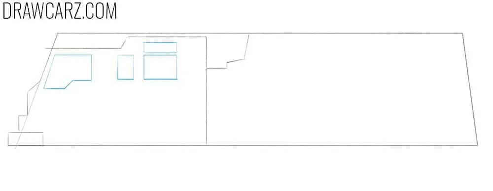 Add the angular cab windows