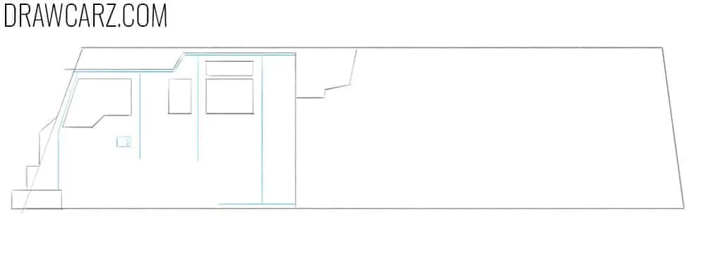 Refine the fire truck cab shape