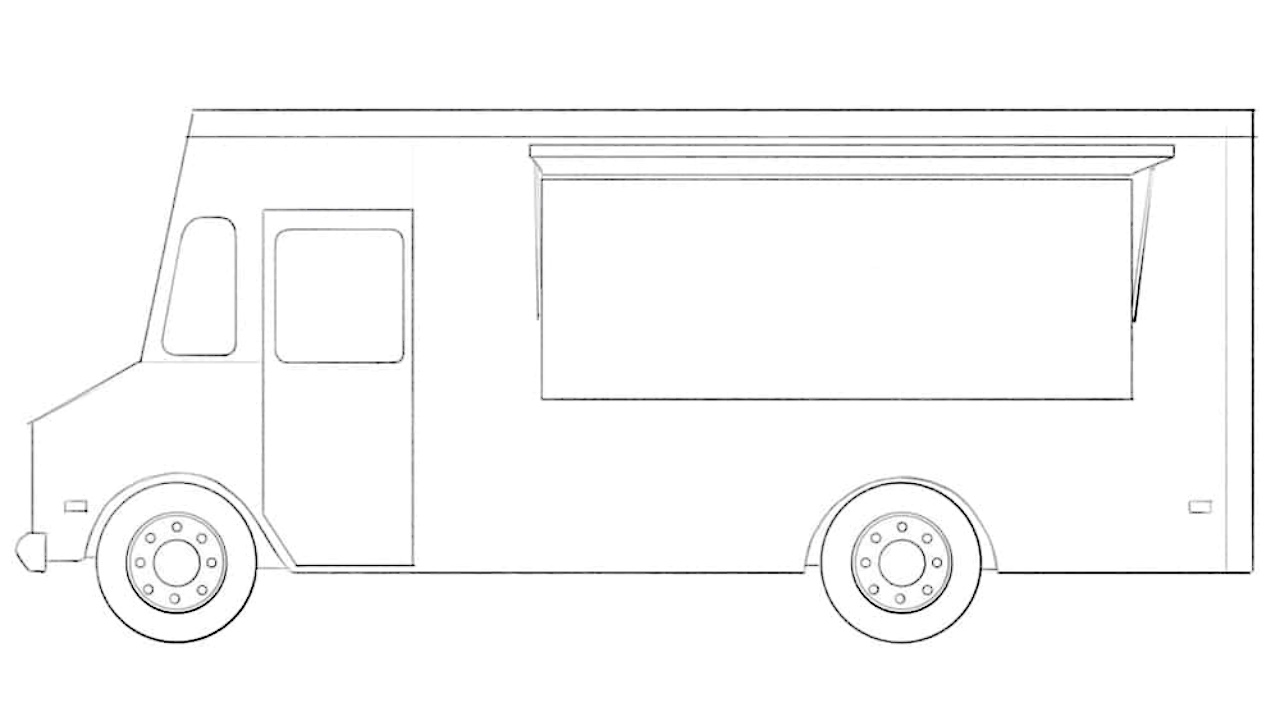 how to draw a food truck featured image