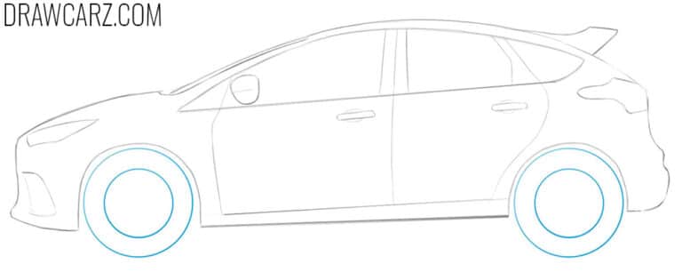 how-to-draw-a-ford-focus-rs