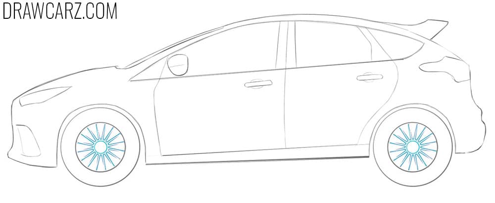 Add the Ford alloy rim with radial spokes