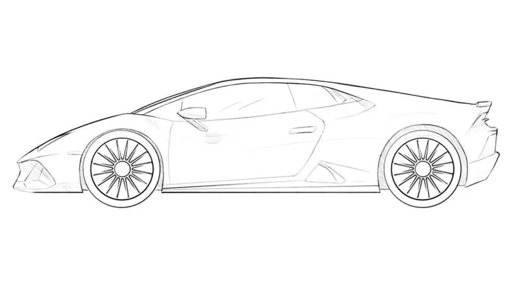 how to draw a lamborghini huracan featured image