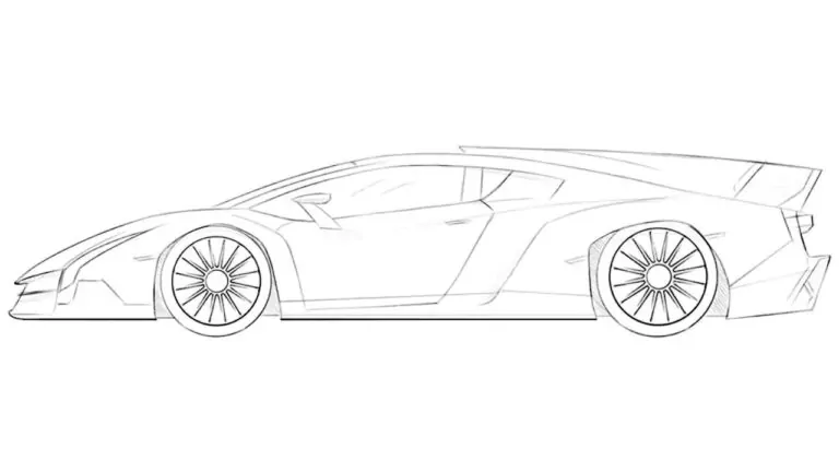 how to draw a lamborghini veneno featured image