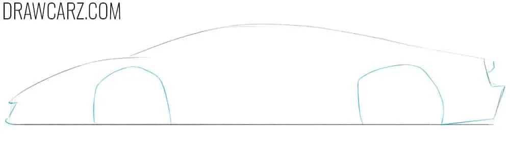 Detail the angular arches and bumpers