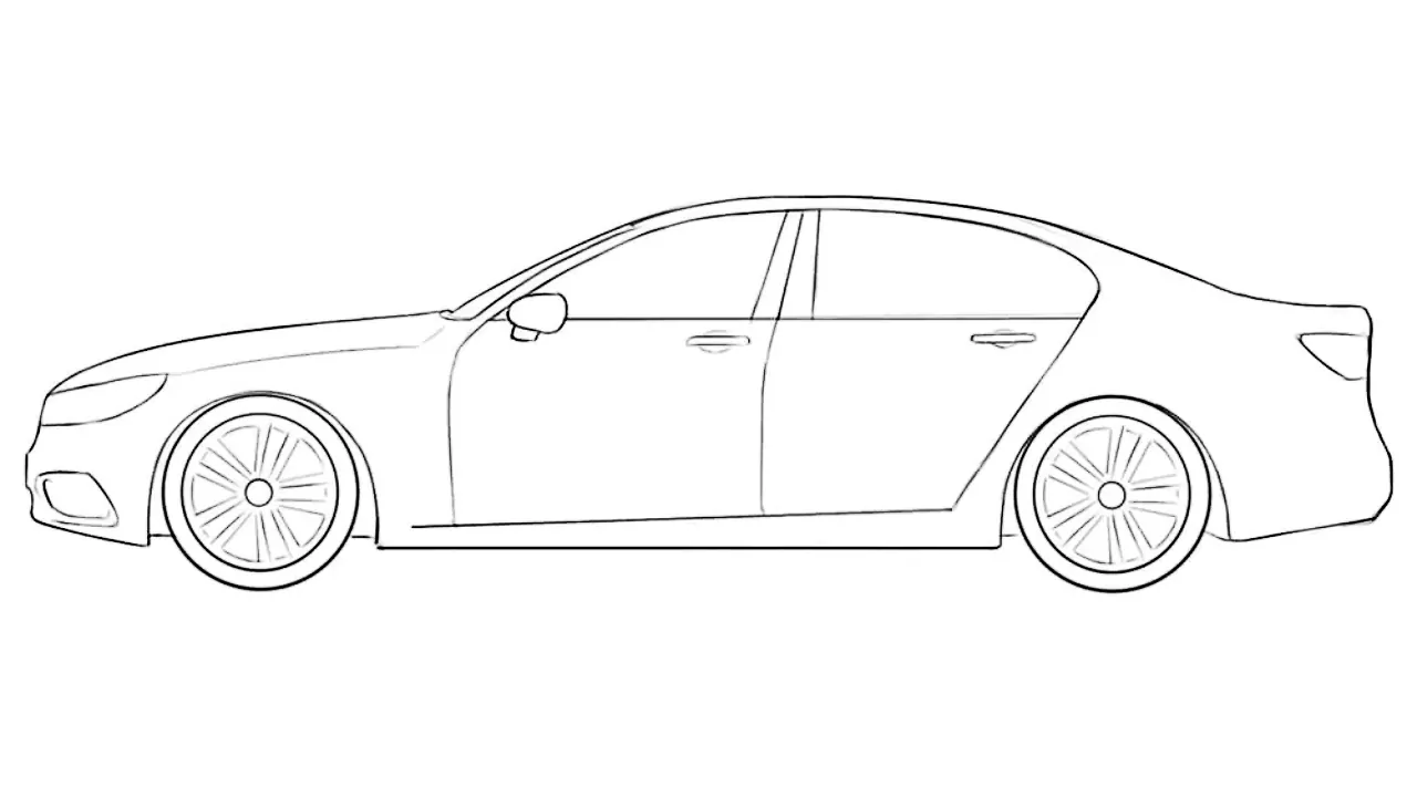 how to draw a luxury car featured image