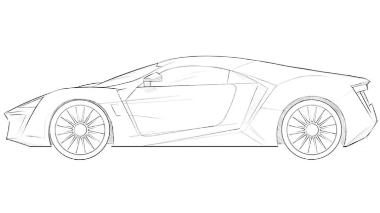 how to draw a lykan hypersport featured image
