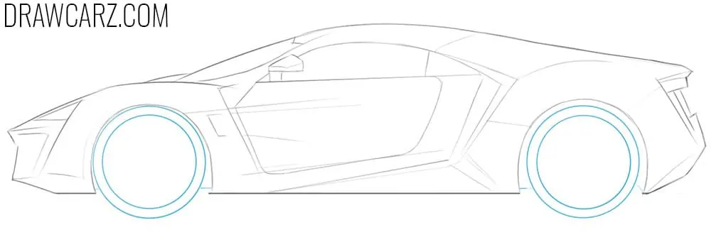 Indicate the Lykan Hypersport wheels and rims