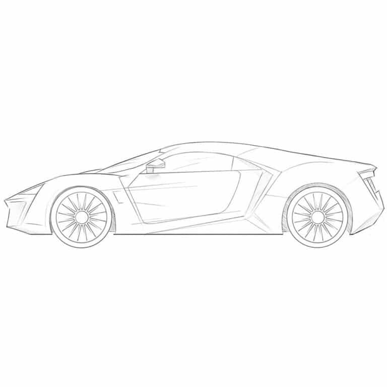 How to Draw a Lykan Hypersport