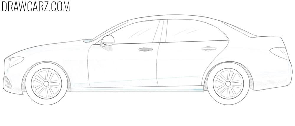Add halftones on the Mercedes-Benz E Class