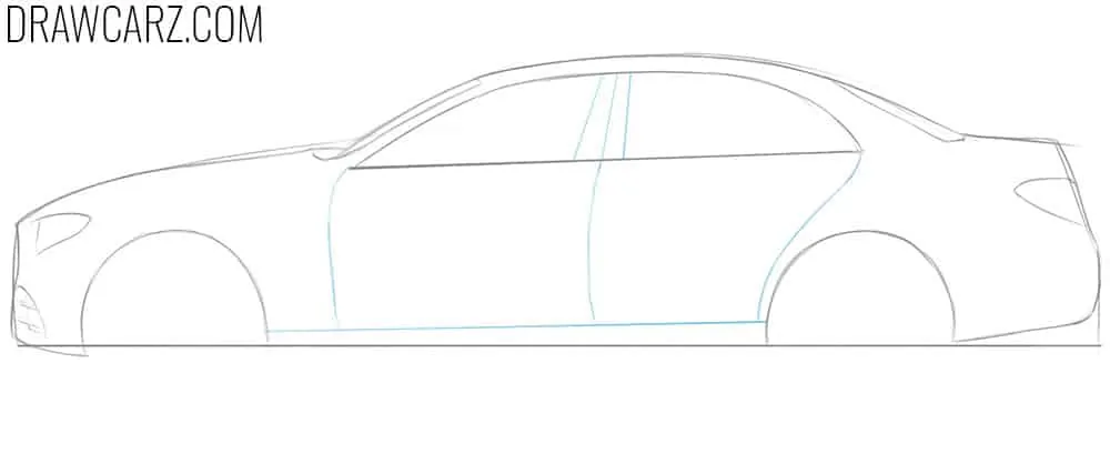 Draw out the Mercedes-Benz doors