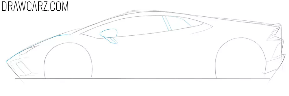 Draw the mirror and detail the windows