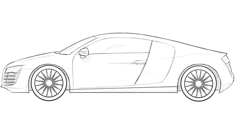 how to draw a realistic car featured image