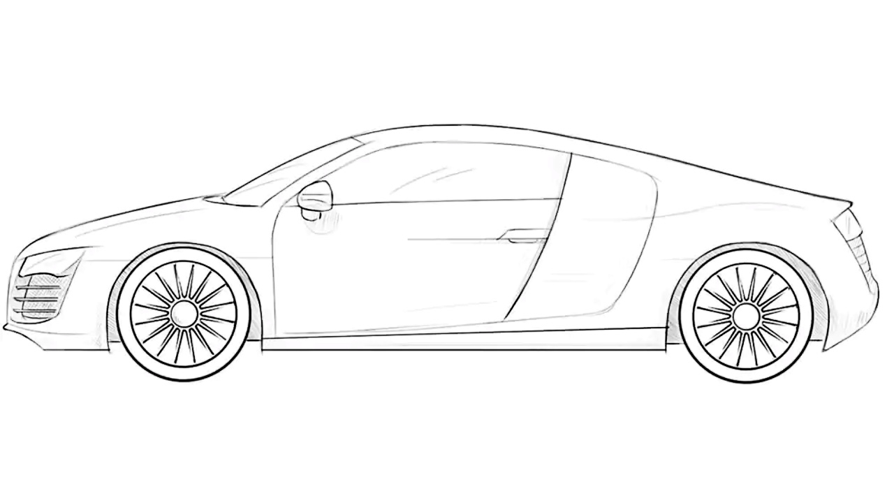 how to draw a realistic car featured image
