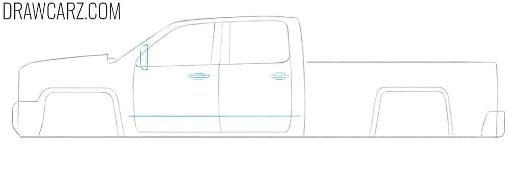 Place the rearview mirror and handles