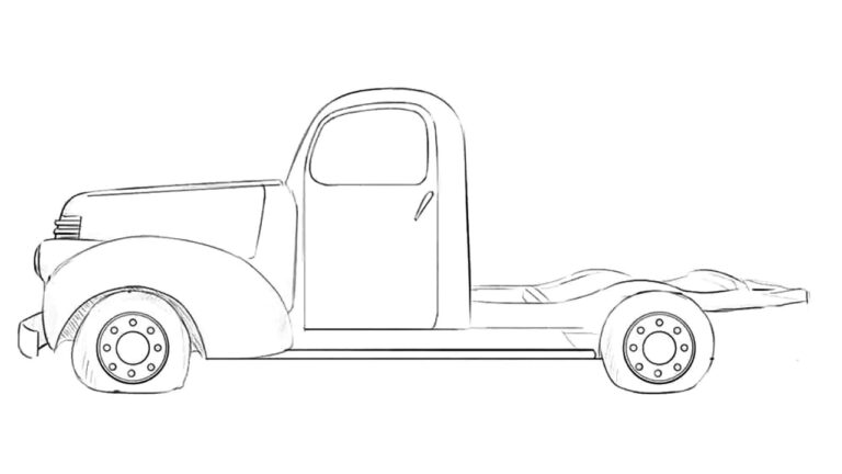 how to draw an abandoned truck featured image