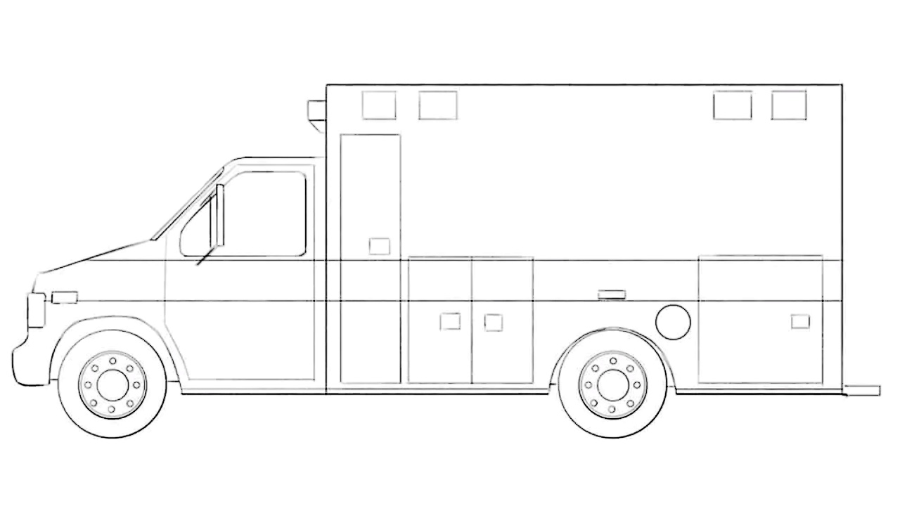 how to draw an ambulance car featured image