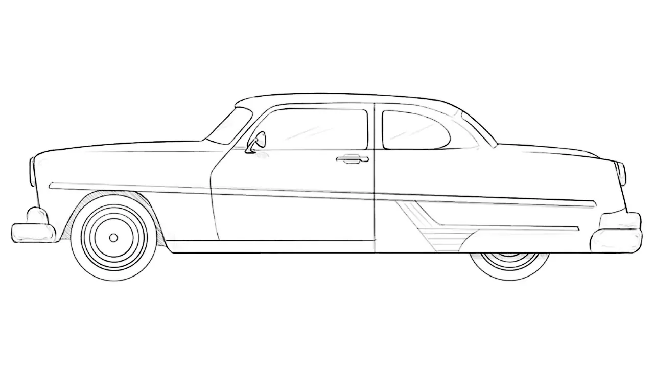 how to draw an antique car featured image