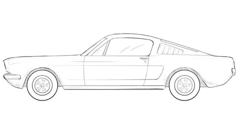 how to draw an old car featured image
