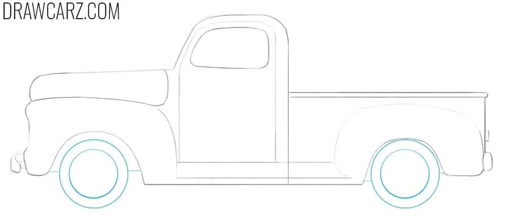 Refine the truck and add the wheels with rims