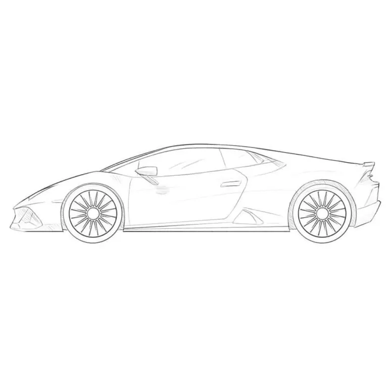 How to draw a Lamborghini Huracan – step-by-step drawing guide
