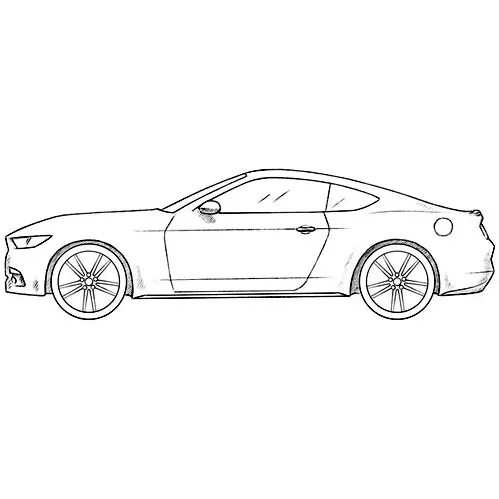 How to draw muscle cars