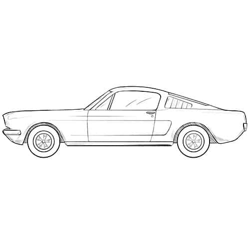Classic and vintage car drawing tutorials