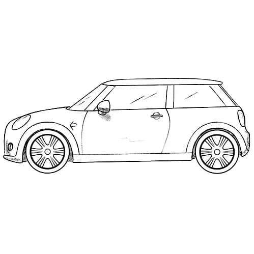 Small and compact car drawing tutorials