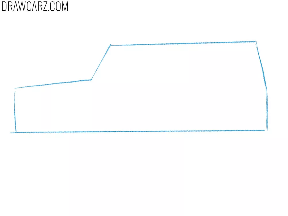 how to draw an suv easy