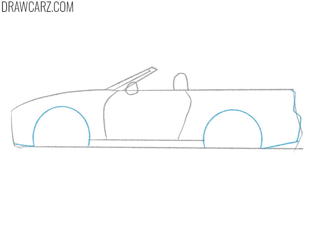 How to draw a simple Cabriolet