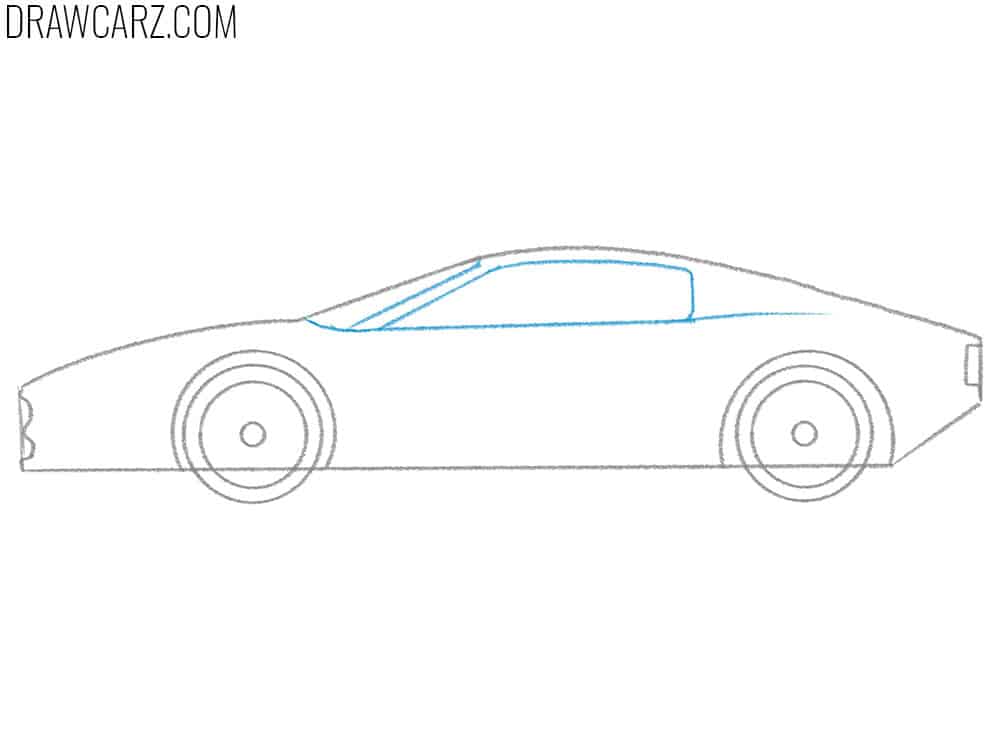 how to draw a ferrari for beginners
