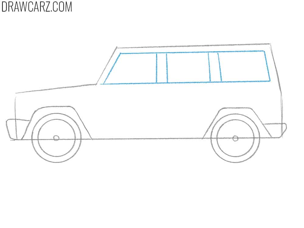 suv drawing lesson