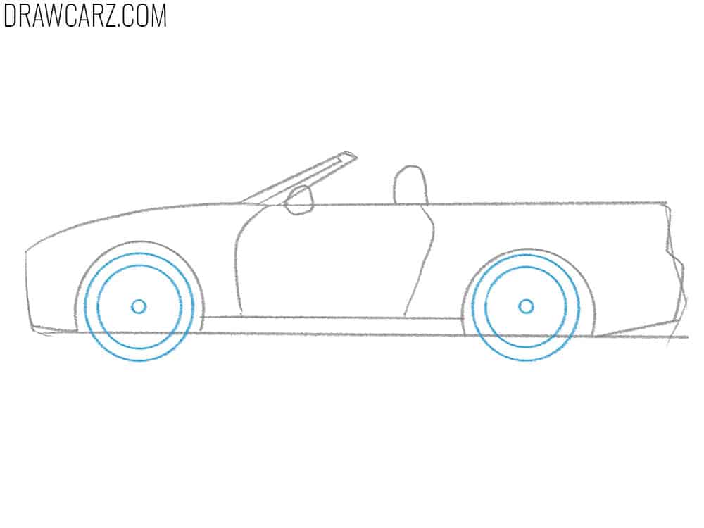 Cabriolet drawing tutorial