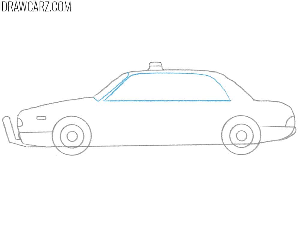 police car drawing tutorial