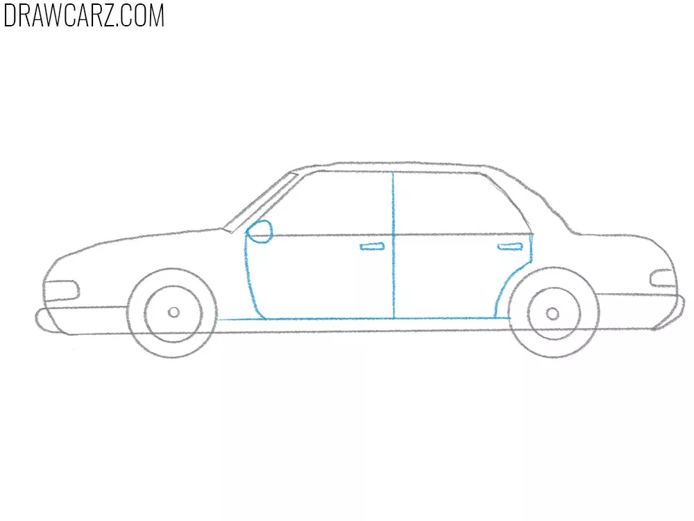 sedan drawing lesson