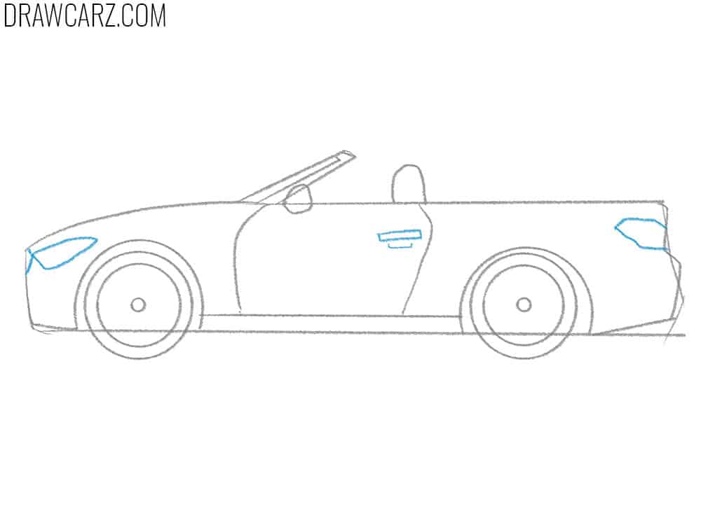 Cabriolet drawing lesson