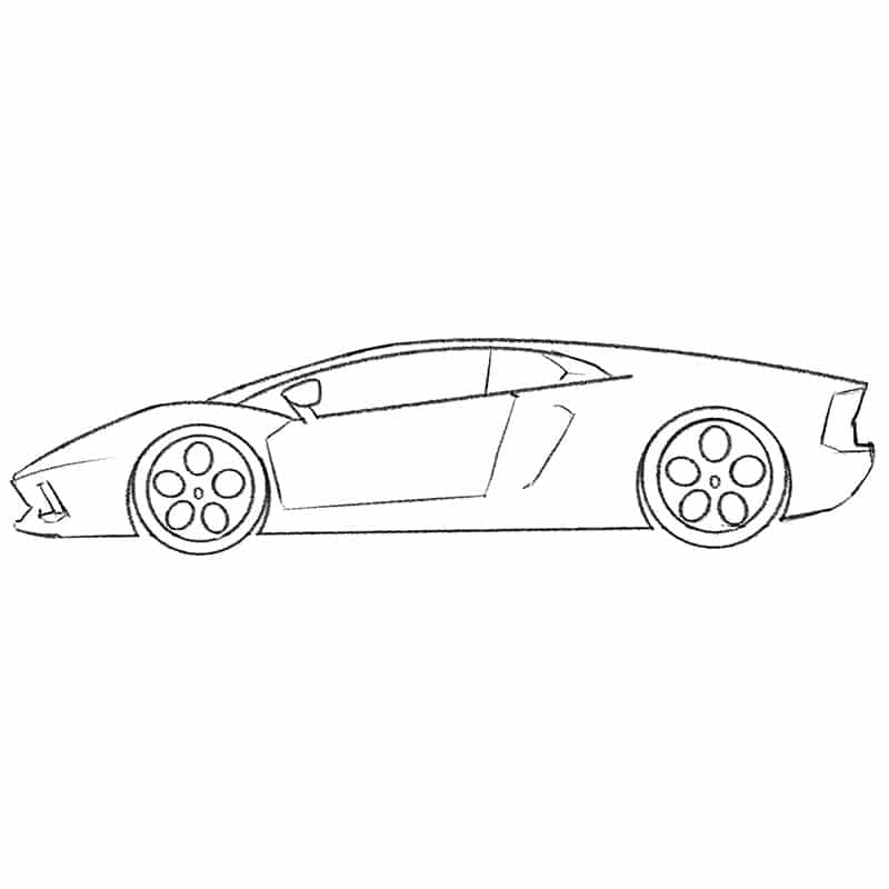 Lamborghini Egoista Concept Car Drawing Digital Art by CarsToon Concept -  Pixels