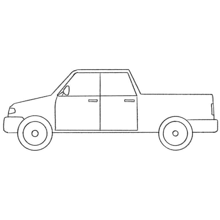 How to Draw an Easy Truck for Kids