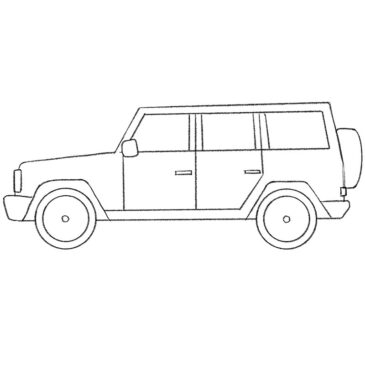 How to Draw an SUV for Kids