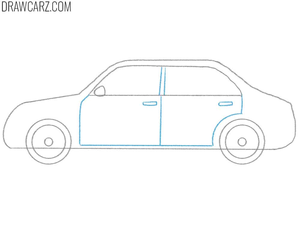 Form both doors with horizontal handles