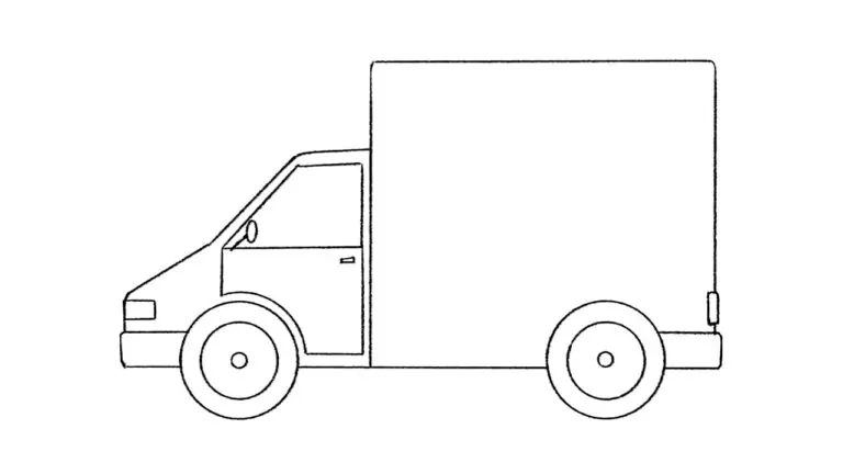 how to draw a delivery truck featured image