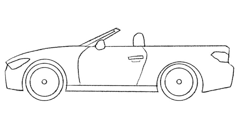 how to draw a cabriolet featured image