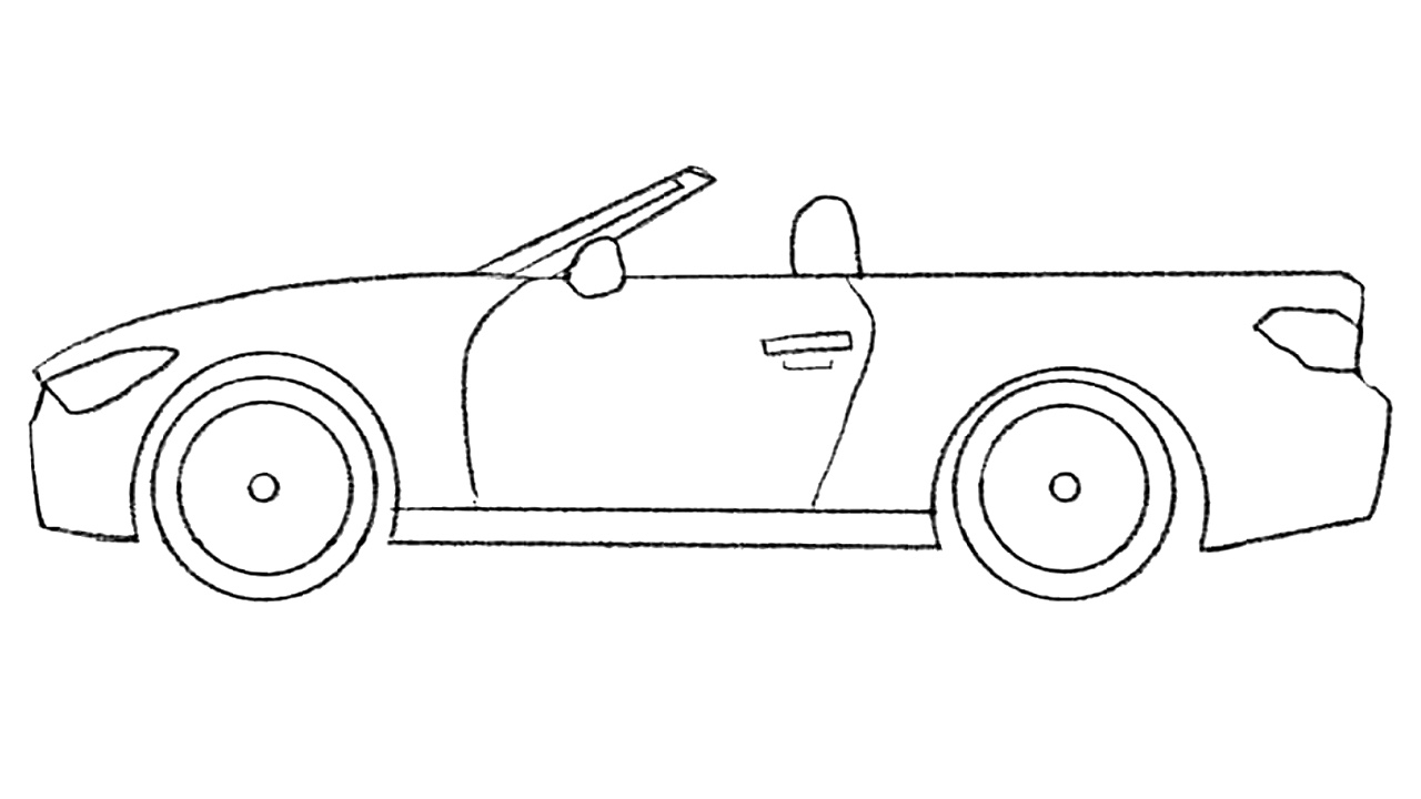 how to draw a cabriolet featured image